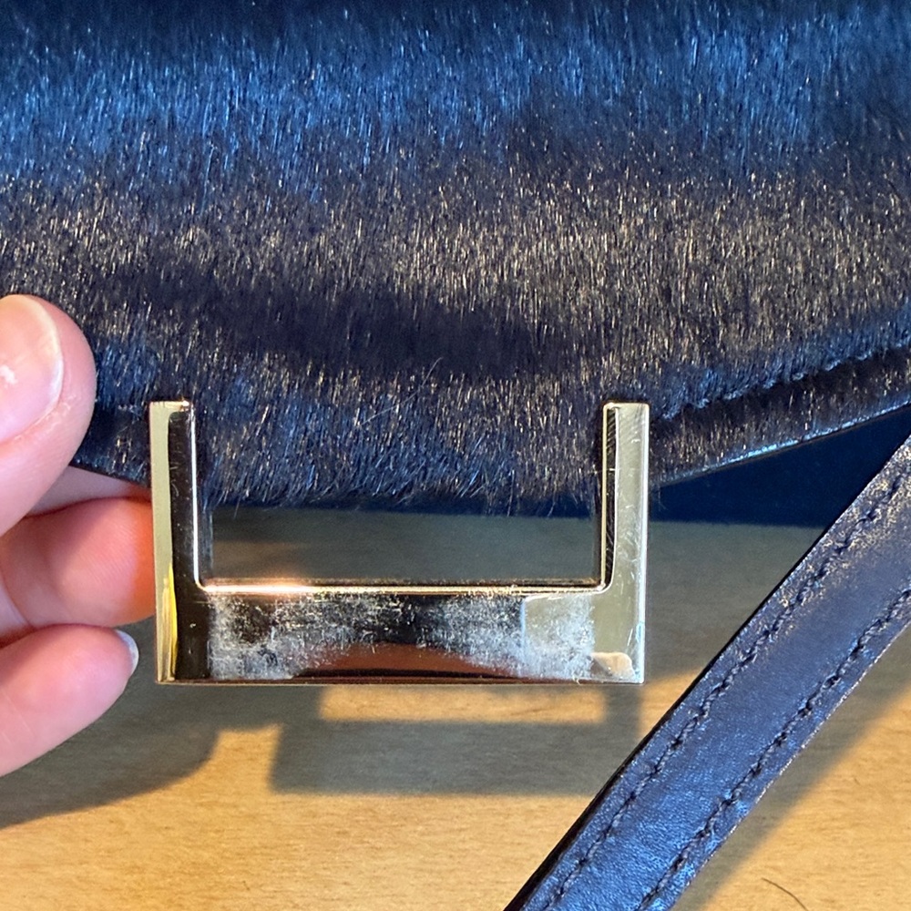 Kate Spade Suede Navy Blue Handbag - Picture 4 of 14